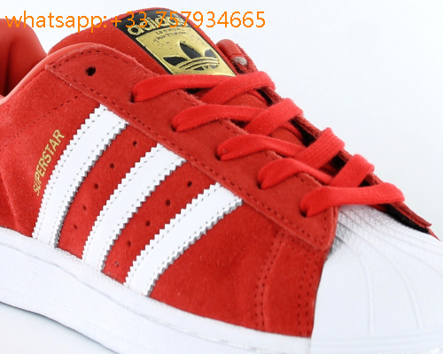 adidas superstar rouge et blanche