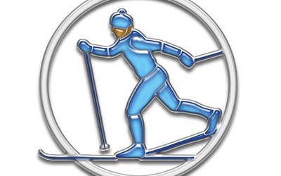 dessin d'une personne faisant du ski de fond
